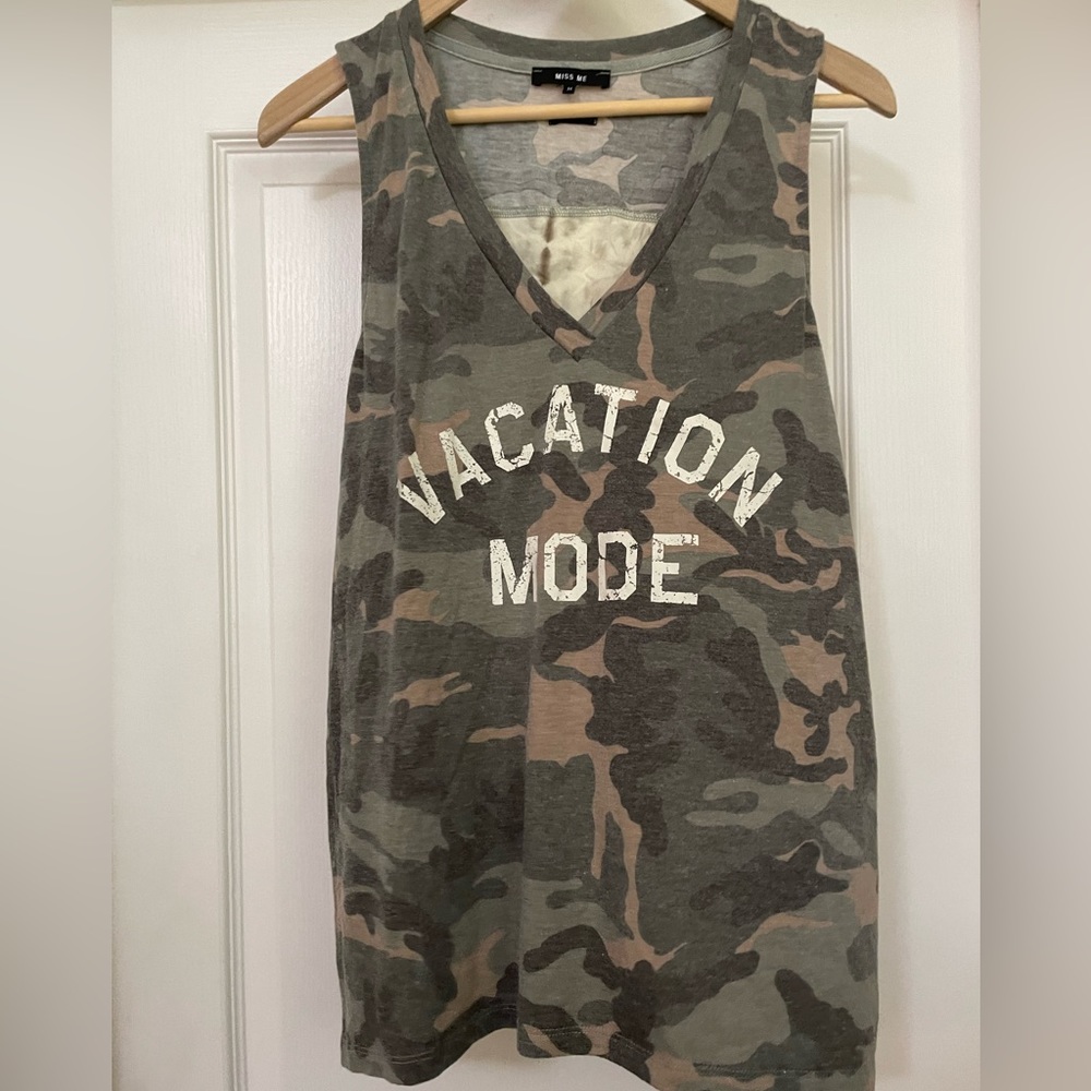 Miss Me split back tank